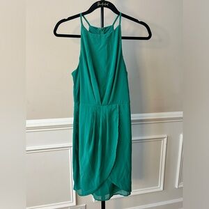 💎 LuLus Tank Dress Green Chiffon || Size Small